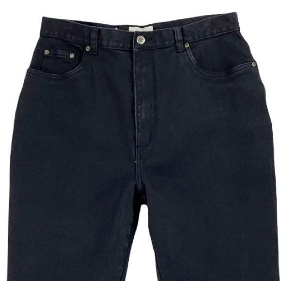 Retro Black High Rise Mom Jeans Stretch Tapered Leg by West Port Denim - Picture 2 of 16